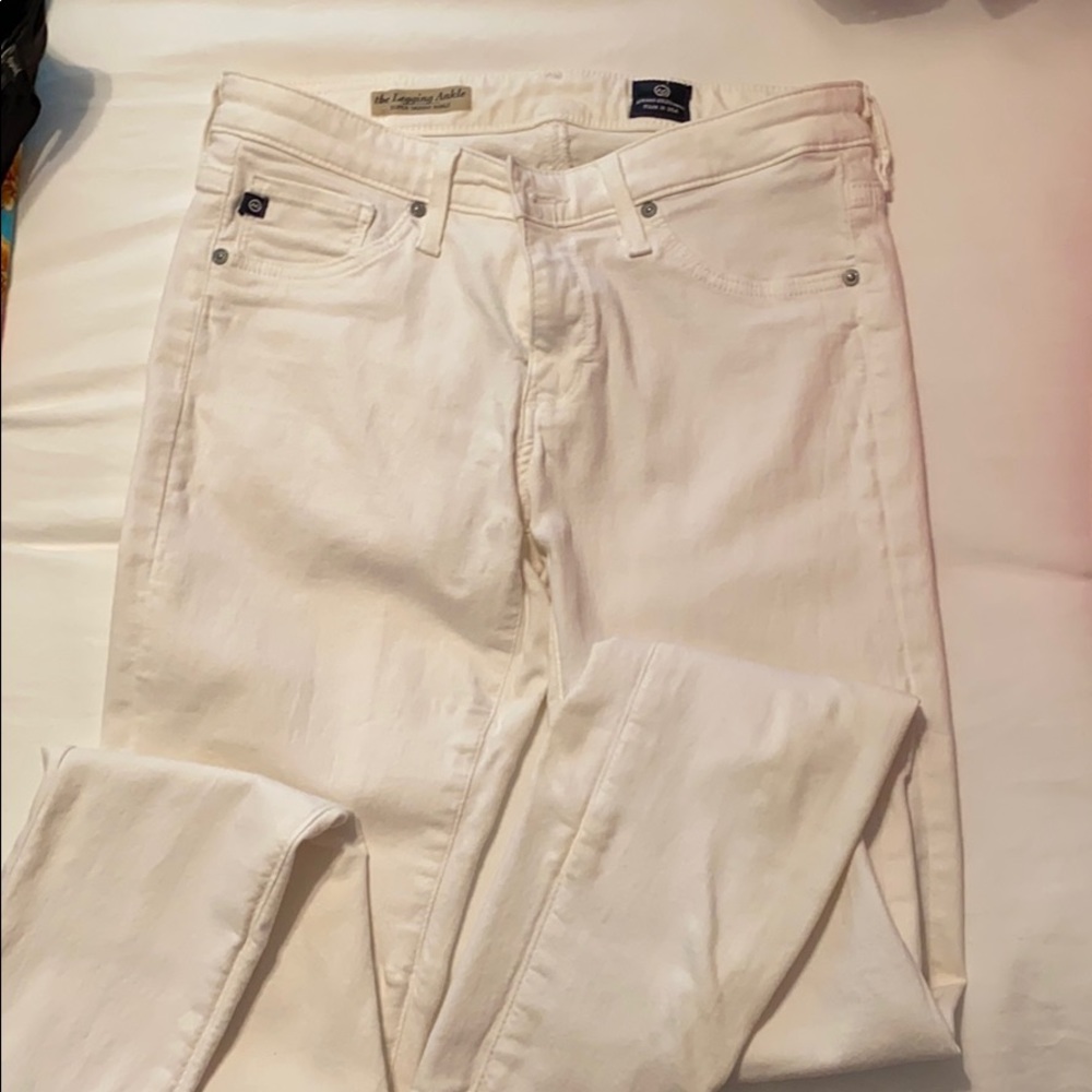ag white skinny jeans